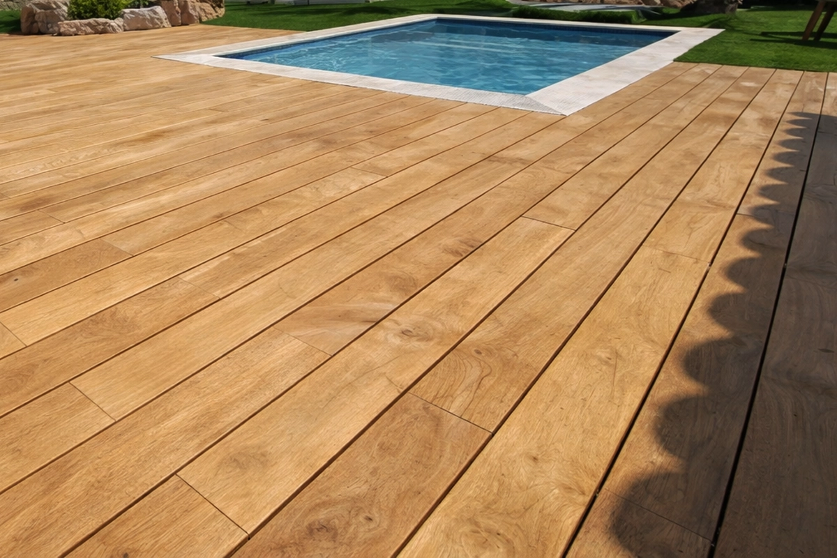 nettoyage terrasse Poitiers haute pression bois